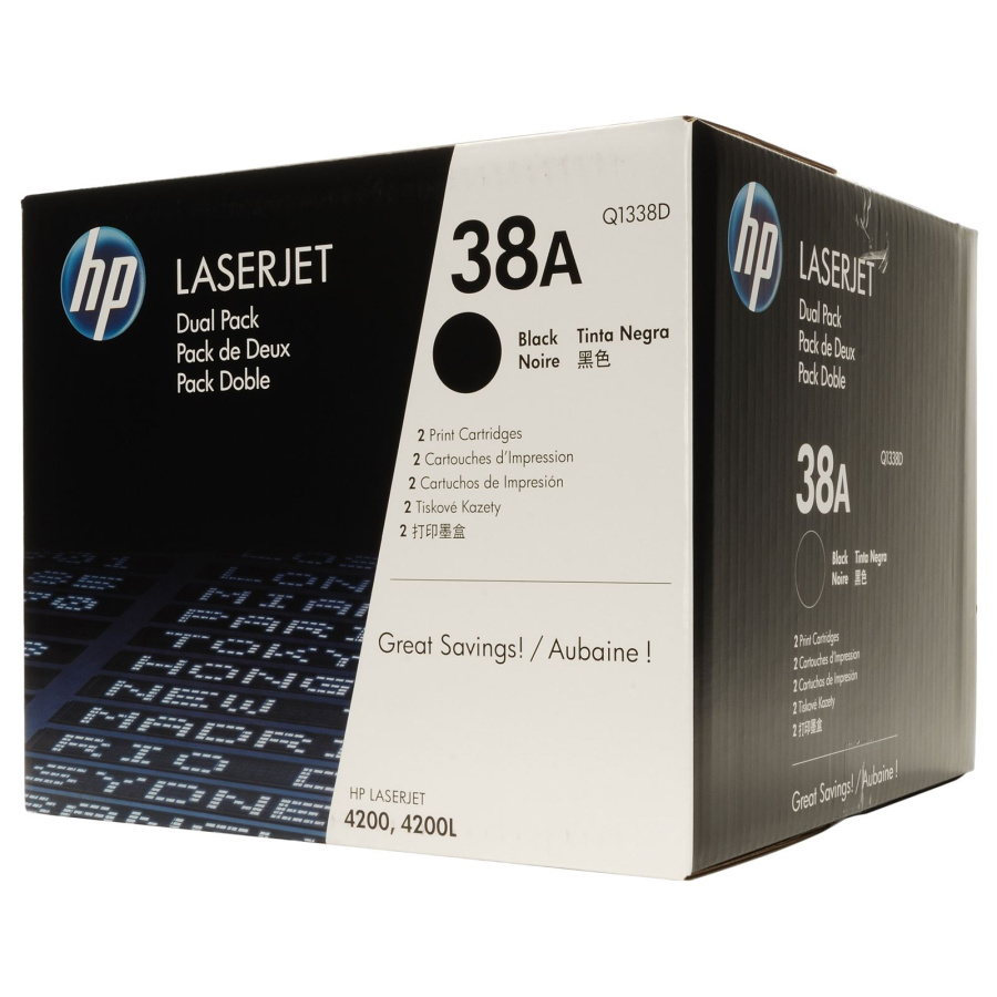 Картридж HP 38A [ Q1338D ] (black, до 2x12000 стр) для LJ-4200