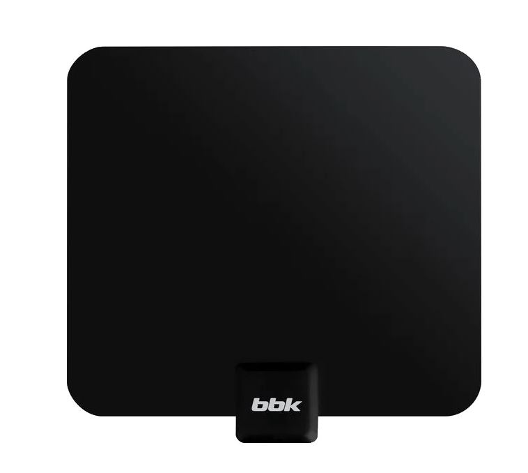 Антенна комнатная ТВ BBK DA19 (черный, HDTV/UHF/VHF, активная, 25 дб) [ DA19 ]