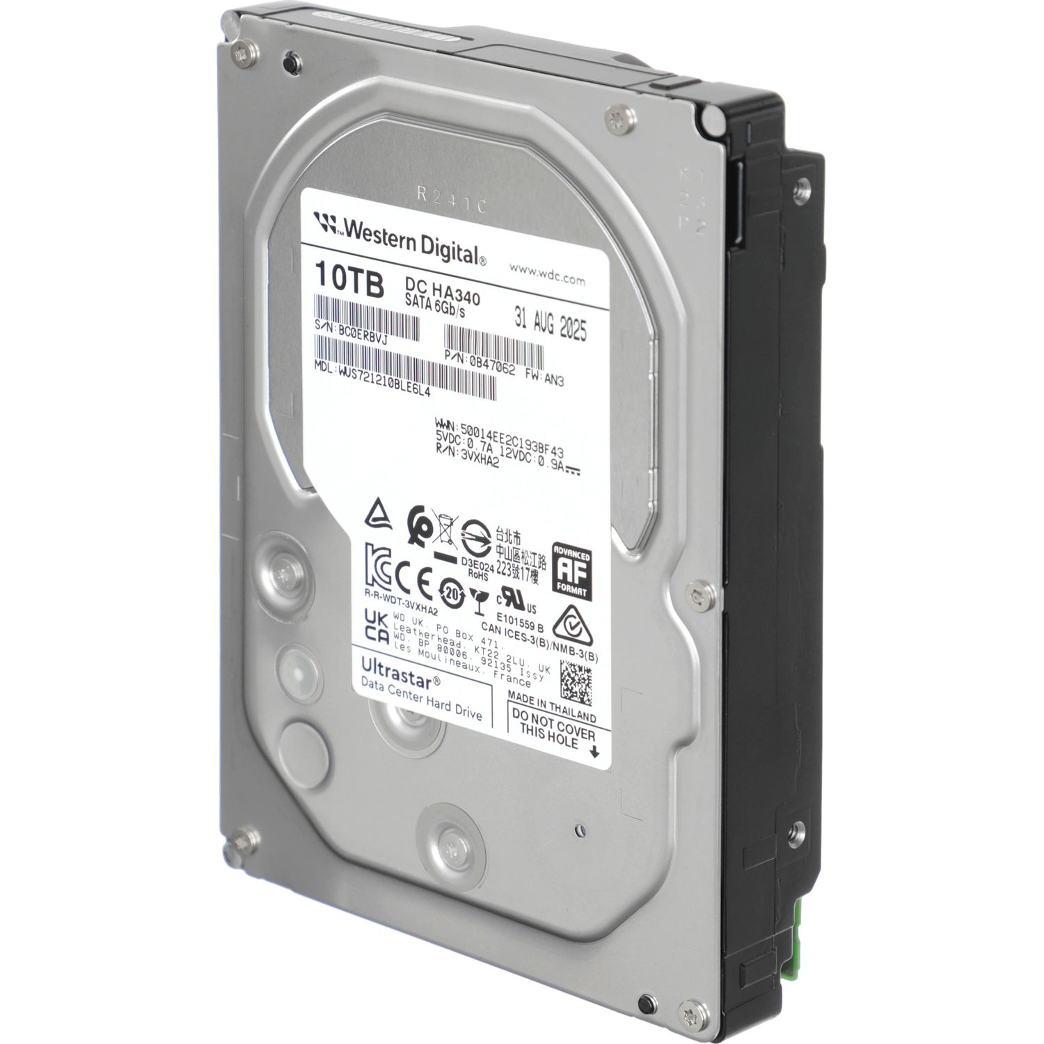 Жесткий диск WD Ultrastar DC HA340 10Tb (WUS721210BLE6L4)