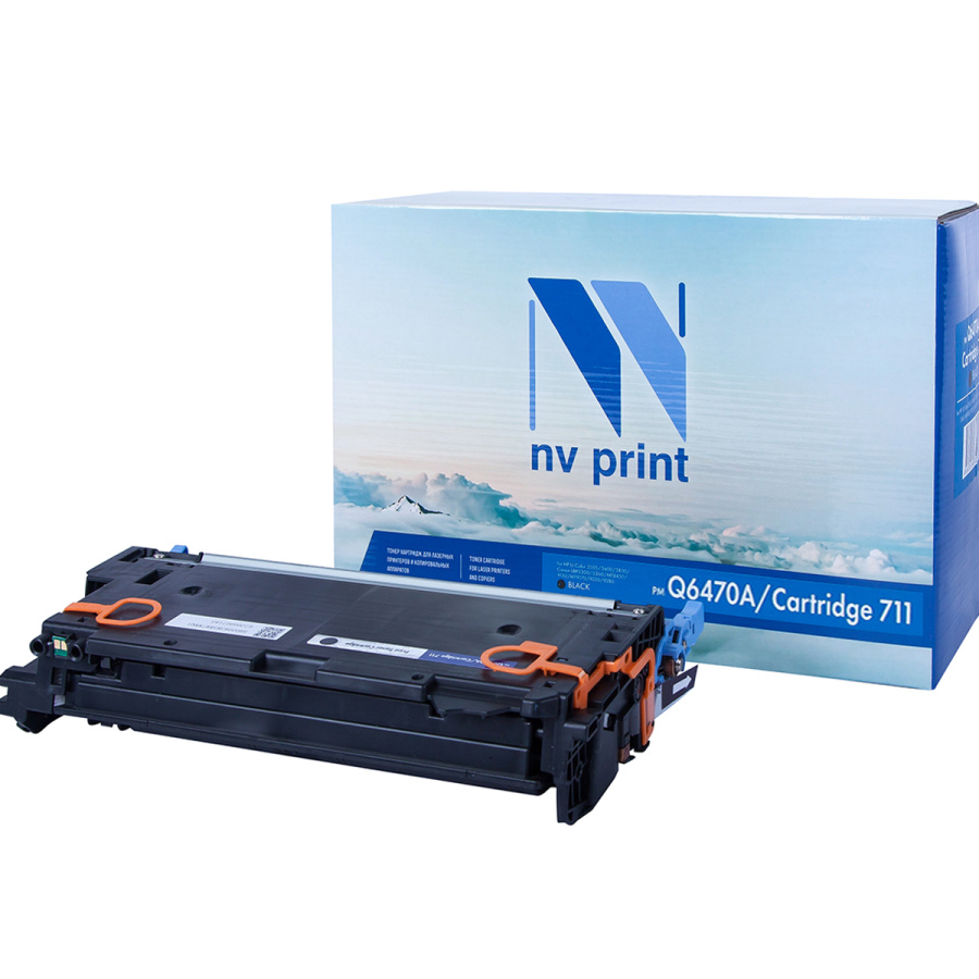Картридж NV Print [ аналог HP Q6470A/Canon 711 ] для LaserJet Color 3505/3505x/3505n/3505dn/3600/3600n/3600dn/3800/3800n/3800dn/3800dnt/Canon LBP-5300