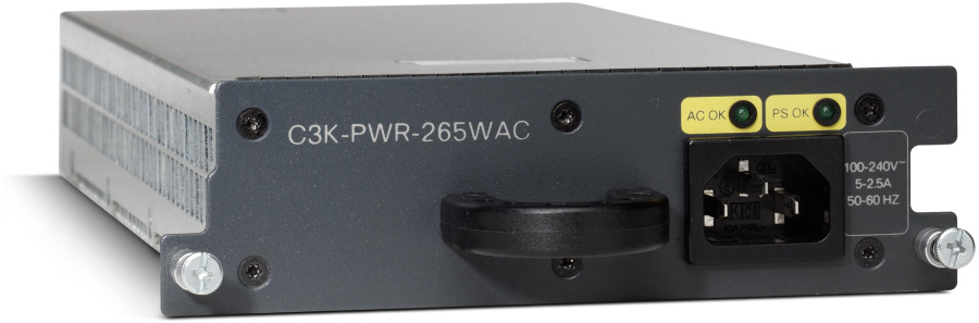 Модуль питания Cisco [ C3K-PWR-265WDC= ] (Catalyst 3750-E / 3560-E 265WDC power supply spare)