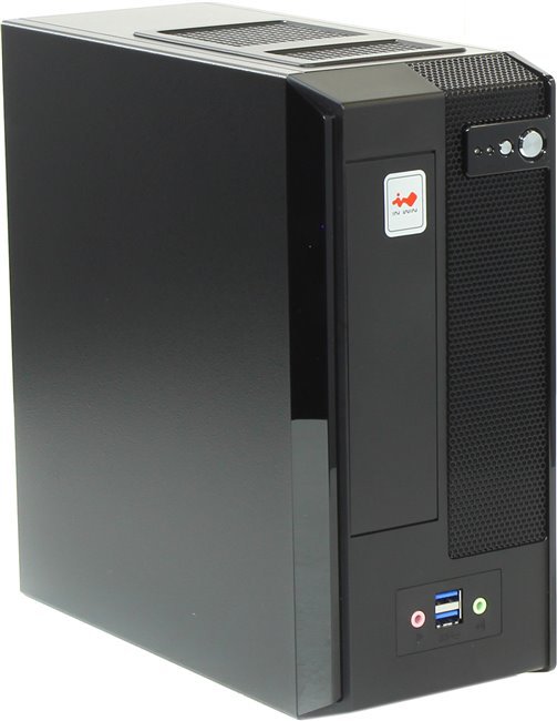 Корпус mITX Desktop/Mini-Tower InWin BM677 (160 W, блок питания нестандартный, черный, черно-серебристый, внешн. 1 x 5.25", внутр. 1 x 3.5", внутр. 1 