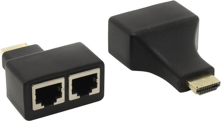 Удлинитель кабеля HDMI Espada [ EDH56 ] (передача сигнала HDMI по 2 кабелям типа витая пара, видеосигнал до 1080p на расстояние до 30 м)