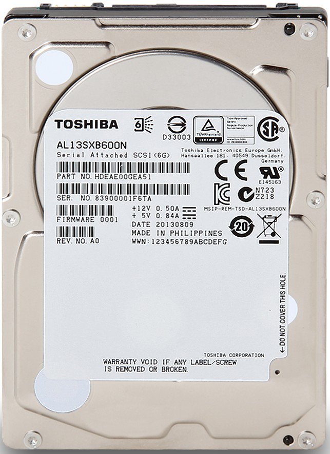Жесткий диск Toshiba 600 GB SAS (SAS 2.5" 15K RPM 64Mb) [ AL13SXB600N ]