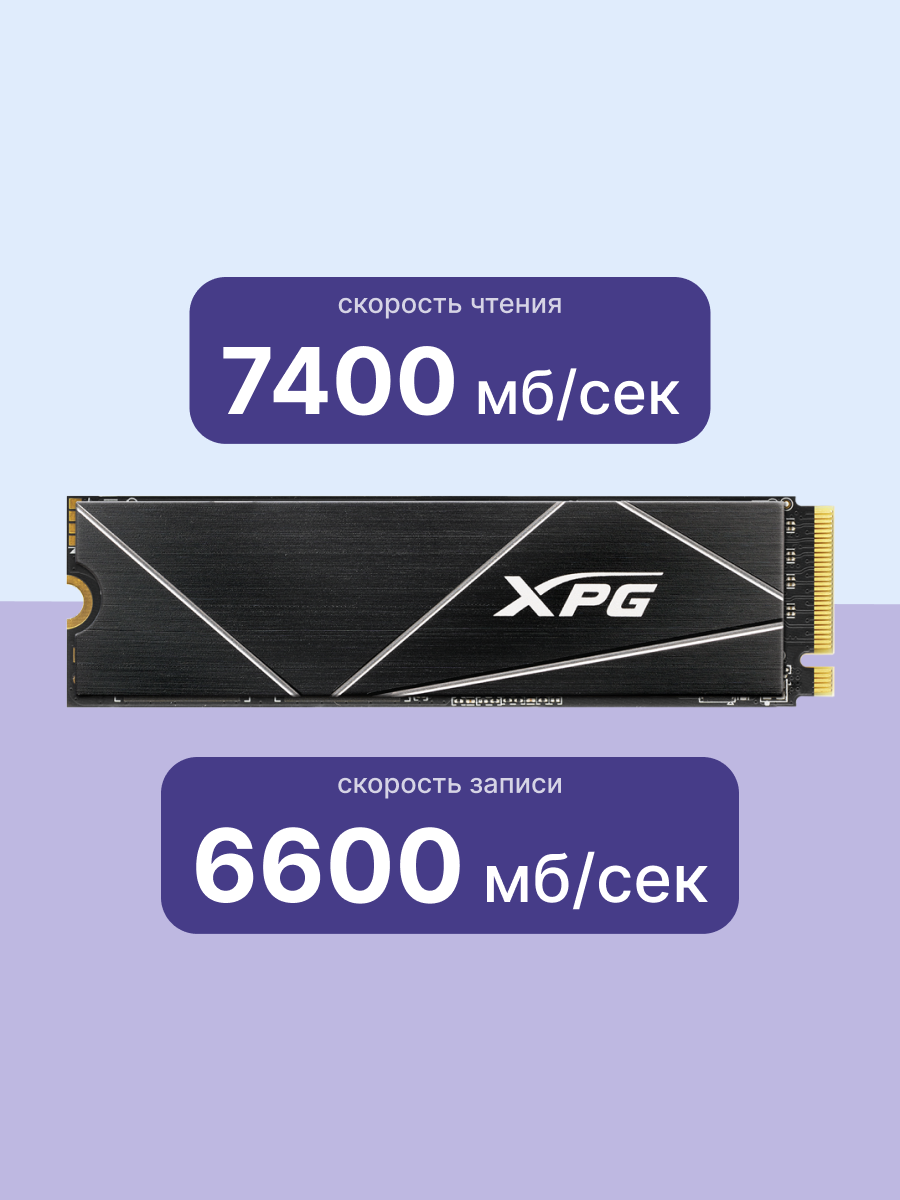 Твердотельный накопитель ADATA SSD GAMMIX S70 BLADE AGAMMIXS70B-4T-CS