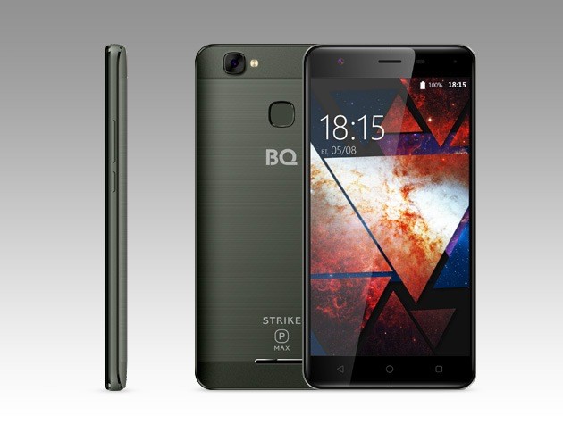 Уцененный товар Смартфон BQ S-5510 Strike Power Max LTE Black Brsh (черный, моноблок, 5.5 дюймов) 1280x720 (IPS, MTK, MT6737, 1.3 GHz, к-во ядер: 4, F