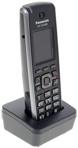 Микросотовый  DECT телефон Panasonic KX-TCA185RU (черно-серебристый)