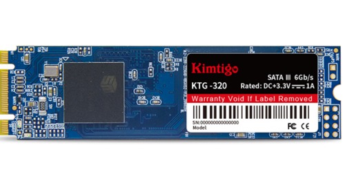 Накопитель SSD M.2 120 GB KIMTIGO KTG-320 (K128S3M28KTG320) Retail (540 МБ/сек, 350 МБ/сек, SATA600, 3D NAND (TLC), TBW: 40 ТБ, TRIM, M.2 Type 2280 (8