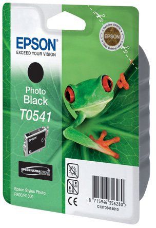 Уцененный товар Картридж Epson [ T054140 ] (срок годности до 04.2018) T0541 (до 400 стр) для Stylus R800/1800 (photo black, 13 ml)