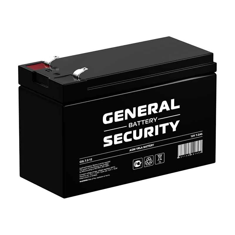 Аккумулятор General Security GSL 7,2-12 (12V /7,2  Ah, lead-acid)