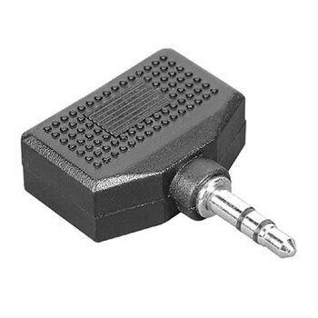 Переходник аудиосигнала HAMA (3.5mm mini-Jack Stereo(male) - 2 x 3.5mm mini-Jack Stereo(female), черный) [ H-43353 ]