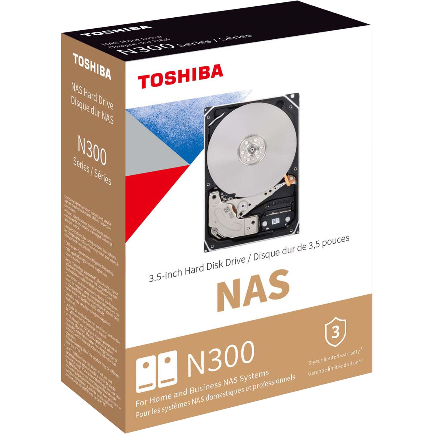 Жесткий диск Toshiba N300 NAS 16Tb (HDWG51GXZSTA)