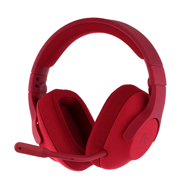 Наушники с микрофоном и звуковая карта игровые Logitech G433 Gaming Headset Fire Red (красный, 20-20000 Гц, 107дБ, 32 Om) мониторные (2 м, USB 2.0 Typ