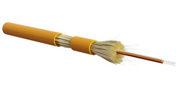 Кабель оптический (2 волокна, 50/125 мкм) AMP [ 599142-6 ] (OM2 plus, Duplex, Zipcord, tight buffer, LSZH)