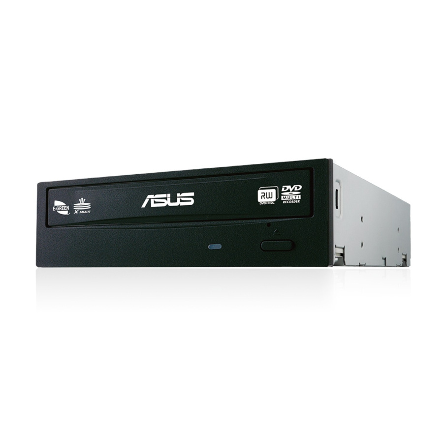 Привод внутренний DVD±RW ASUS DRW-24D5MT (черный, запись - DVD-RAM:5x, DVD+RW:8x, DVD-RW:6x, DVD±R DL:8x, DVD±R:24x, CD-RW:24x, CD-R:48x, чтение - DVD