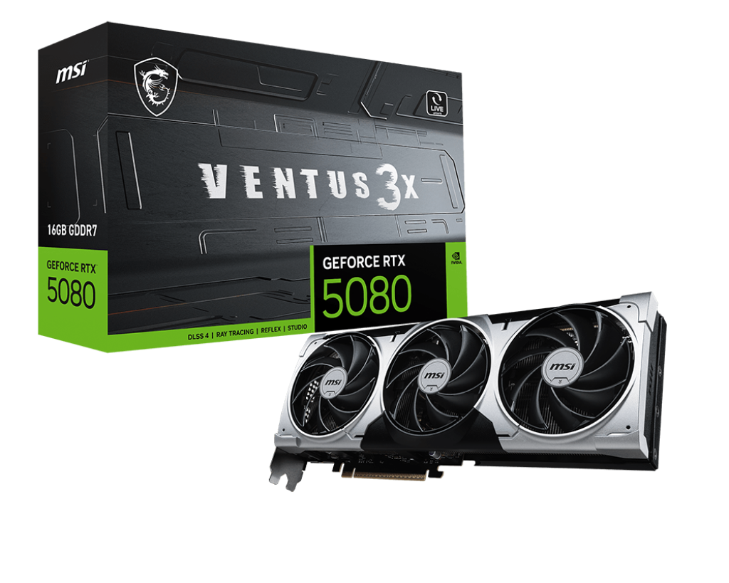 Видеокарта MSI GeForce RTX 5080 16G VENTUS 3X PLUS