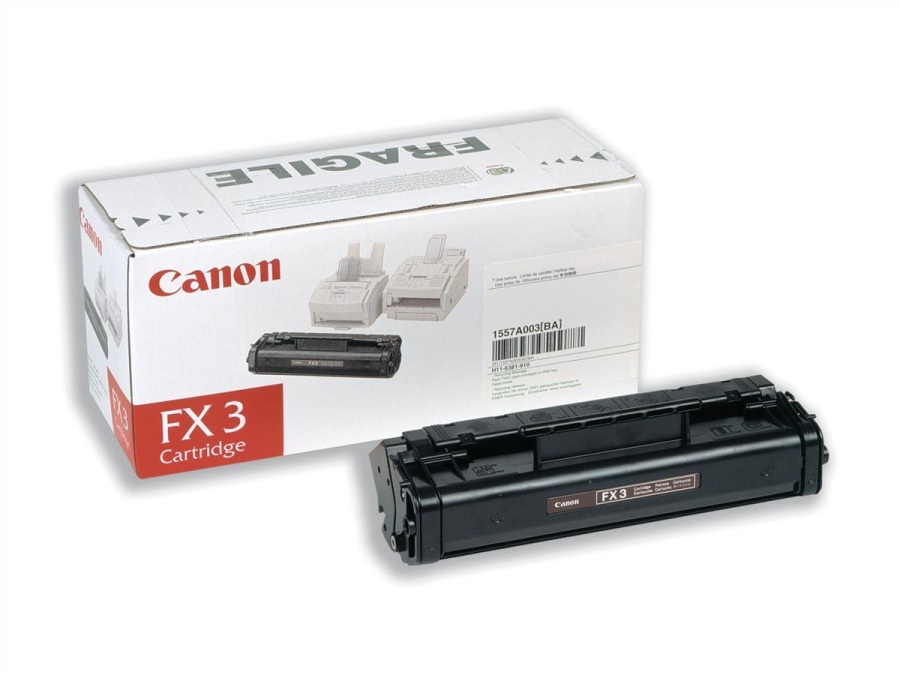 Картридж Canon [ FX-3 ] (black) для L200/220/240/250/260/280/290/295/300/350/360 MultiPass L60/90 (ресурс 2700 страниц)