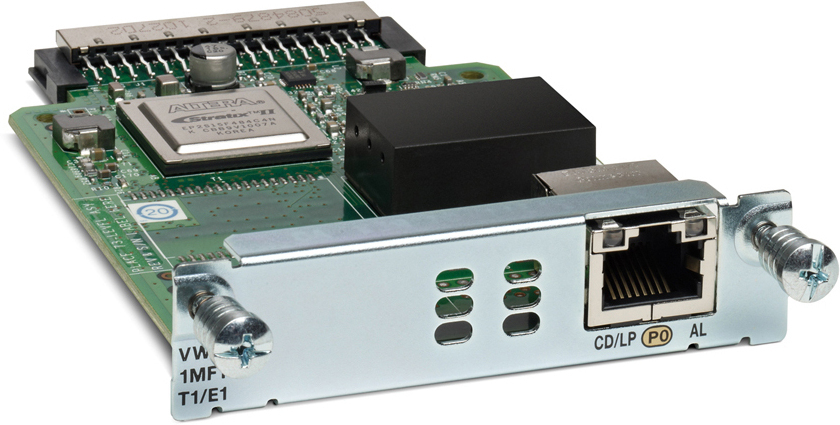 Модуль Cisco [ VWIC3-1MFT-T1/E1= ] Voice WAN Interface Card (VWIC) (1 порт 3rd Gen. T1/E1 Multiflex Trunk Voice/WAN)