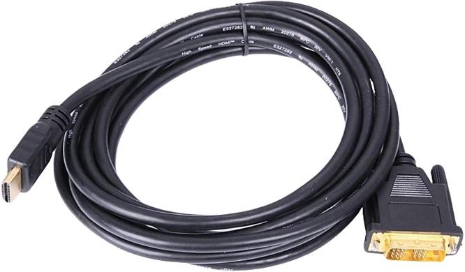 Кабель-переходник HDMI видеосигнала Gembird (HDMI Type A (male) - DVI-D (male), 7.5 м, черный, позолоченные контакты, экранирование, Single Link) [ CC