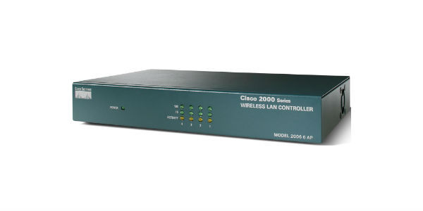 Контроллер точек доступа WiFi Cisco (до IEEE 802.11a/b/g/d/h Мбит/с 4 x LAN, 2000 Series Wireless LAN Controller, поддержка до 6 Cisco lightweight acc