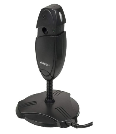 Веб-камера A4-Tech PK-635E (черный, USB 2.0, 1/6" CMOS 0.3 Mpix, 640x480, встроенный мономикрофон, 60 град., автофокус, закрывающийся объектив, Retail
