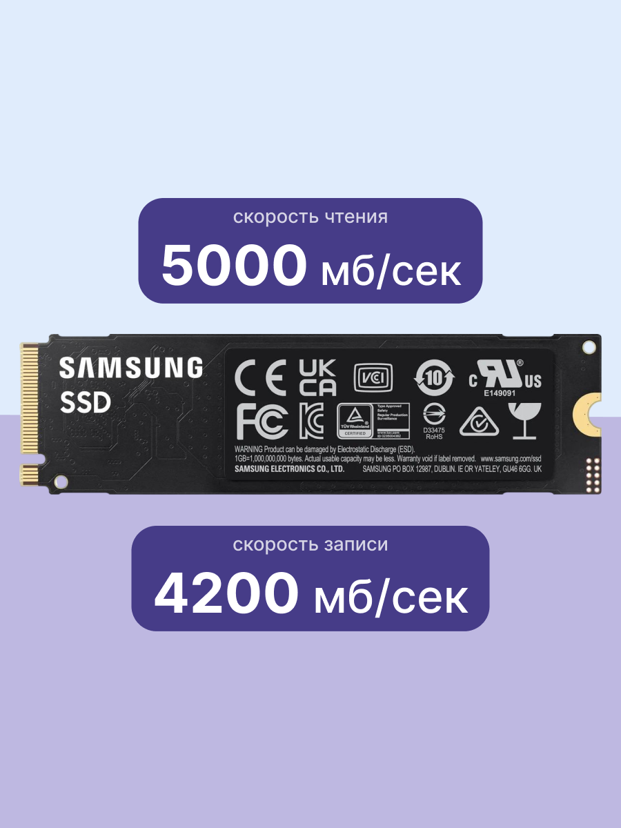 Твердотельные накопители Samsung  MZ-V9E2T0BW