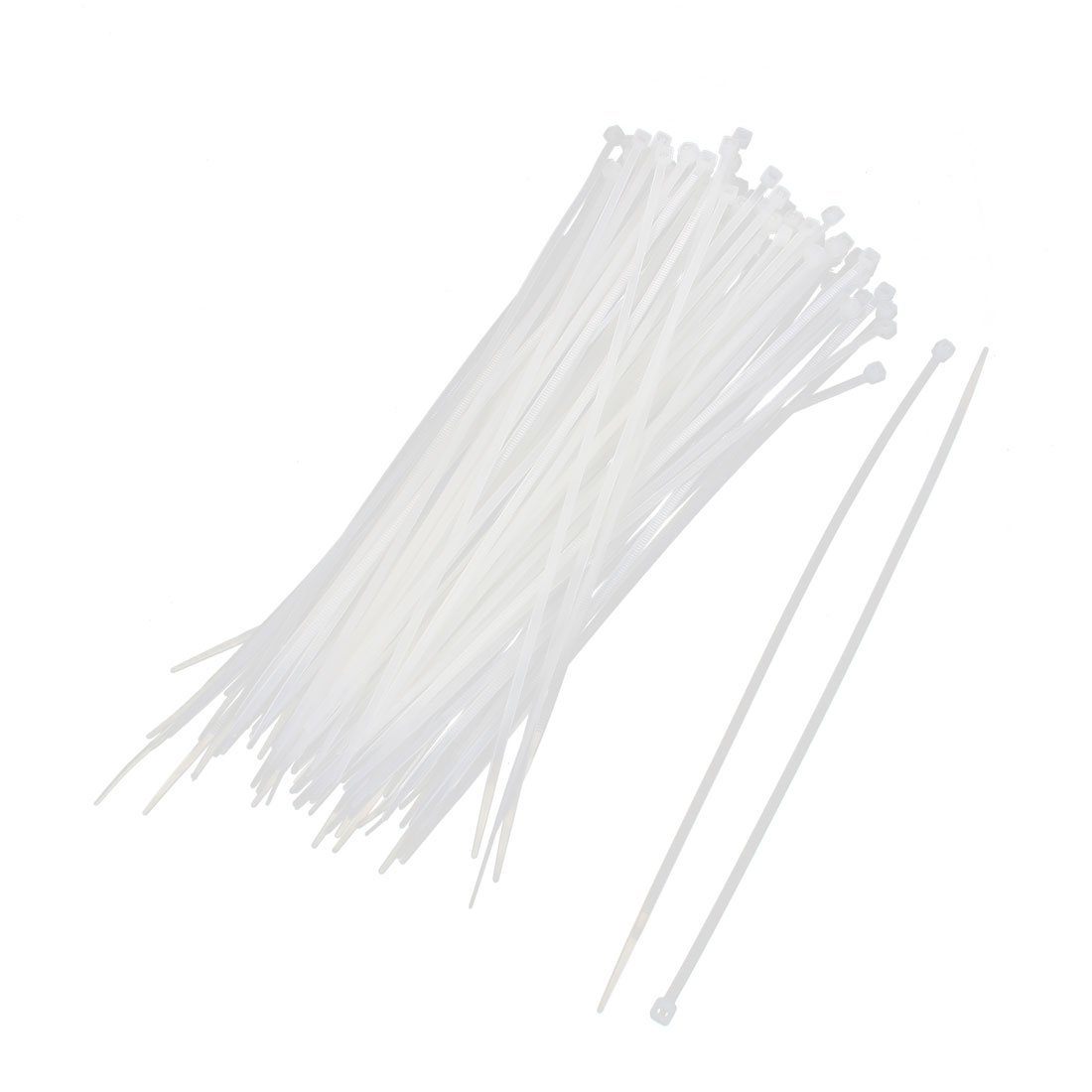 Хомут-стяжка кабельная   3,6х300 мм, кабельная нейлоновая 6,6, неразъемная, цвет белый (100шт) WRline WR-SHN-36-300W 