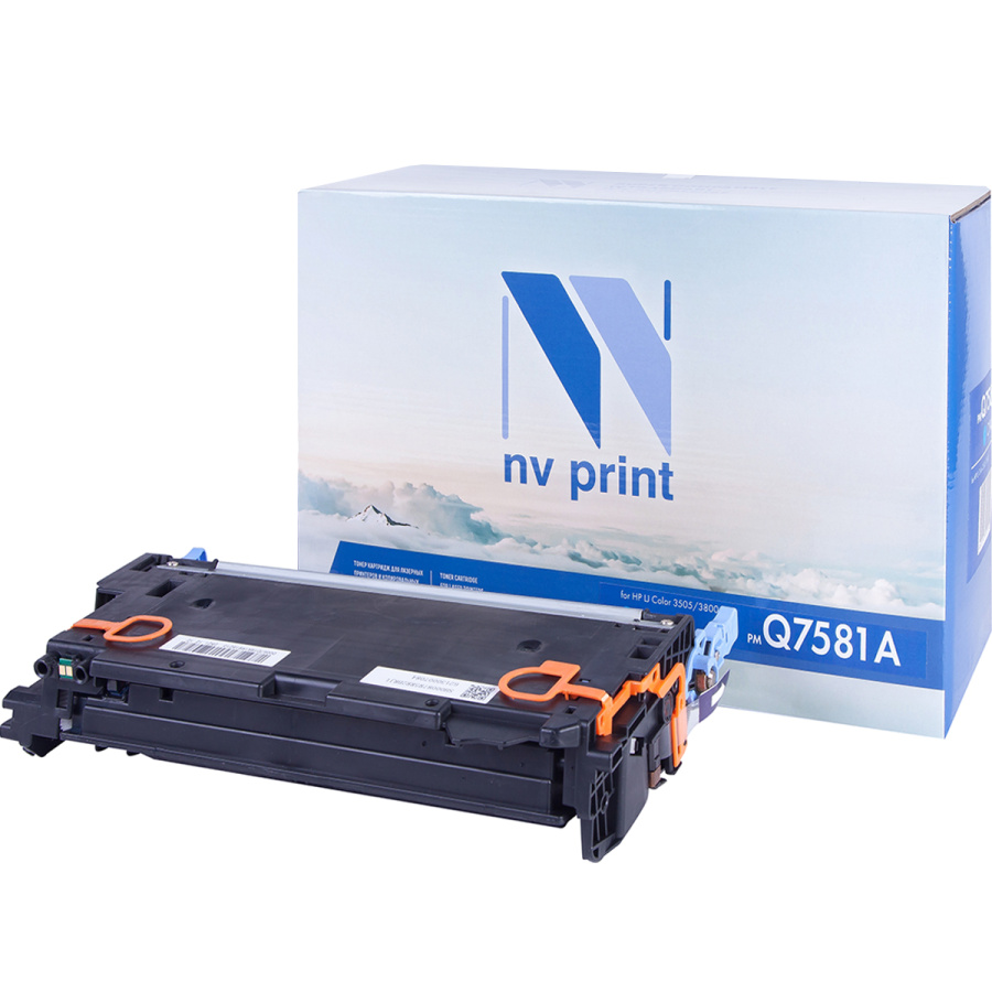 Картридж NV Print [ NV-Q7581AC ] Q7581A для HP Color LJ CP3505/3800 (cyan, до 6000 стр)