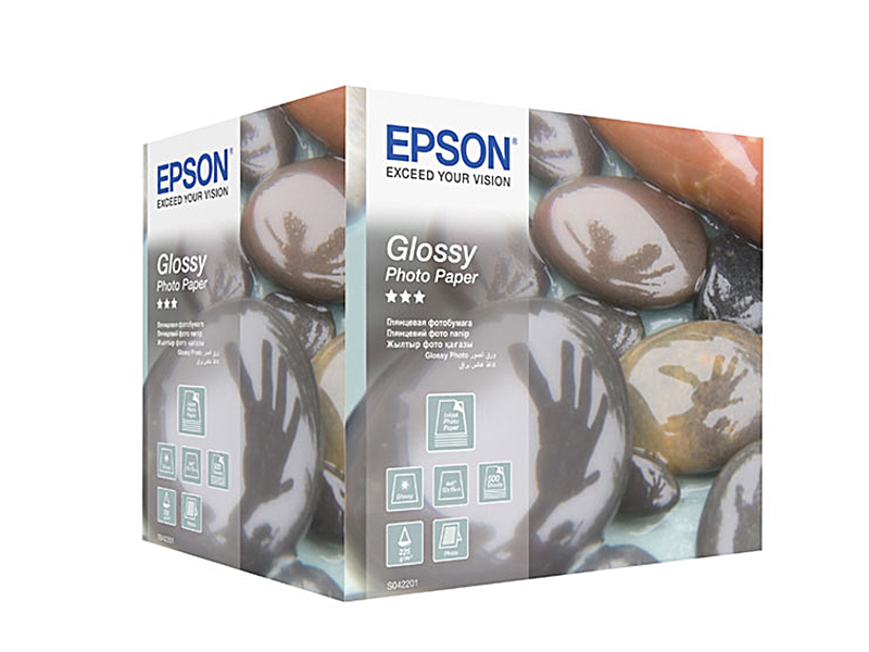 Бумага Epson струйных Glossy Photo Paper (10x15 см, 225 г/м2, 500 л) [ S042201 ]