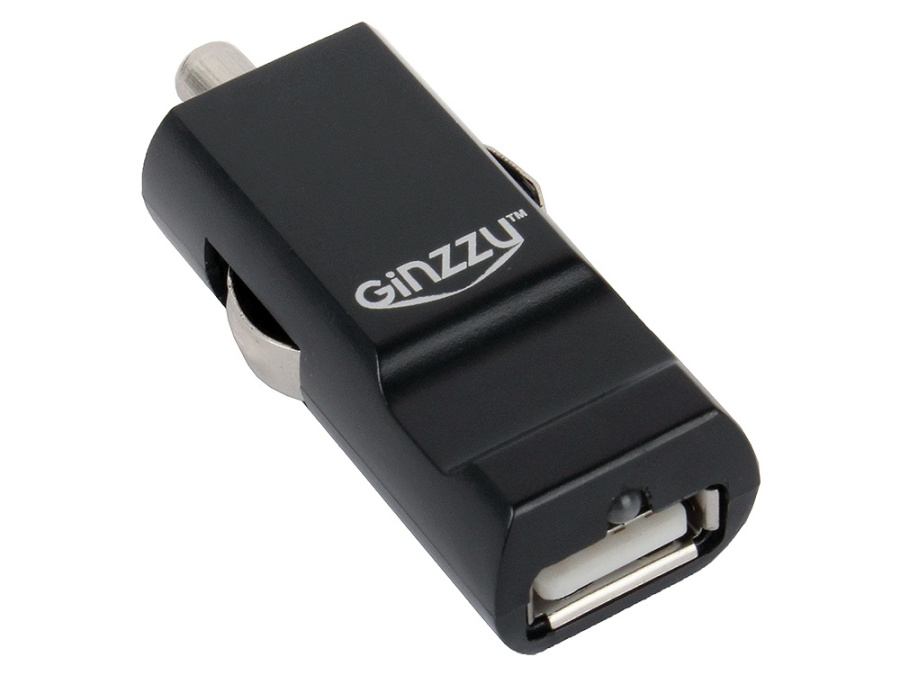 Зарядное устройство автомобильное Ginzzu GA-4310UB (черный, АЗУ - 1 USB порт 5V/2100mA без кабеля)