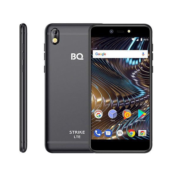 Уцененный товар Смартфон BQ S-5209L Strike LTE Black (черный, моноблок, 5.2 дюймов) 1280x720 (IPS, MTK, MT6737, 1.3 GHz, к-во ядер: 4, Flash 8 GB, ОЗУ