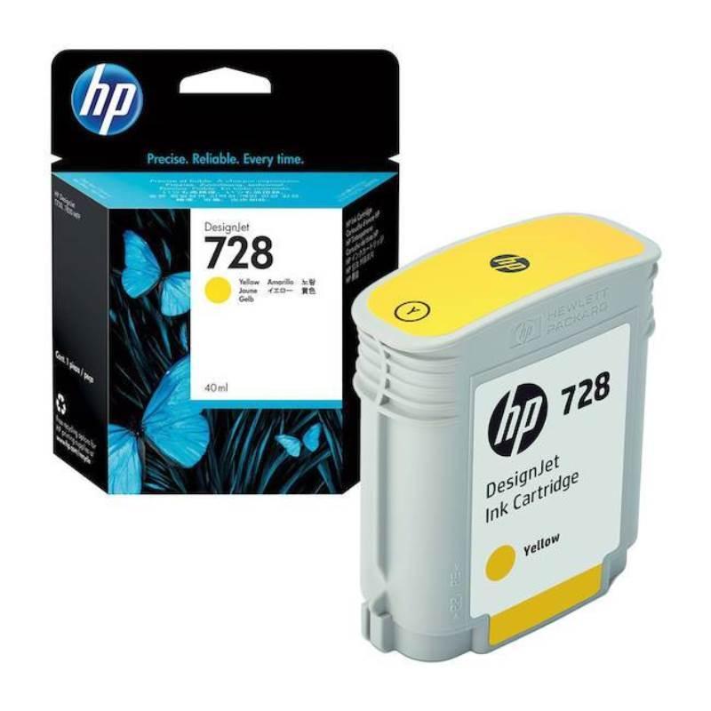 Картридж HP 728 [ F9J65A ] (yellow, 130 ml) для HP DJ T730/T830